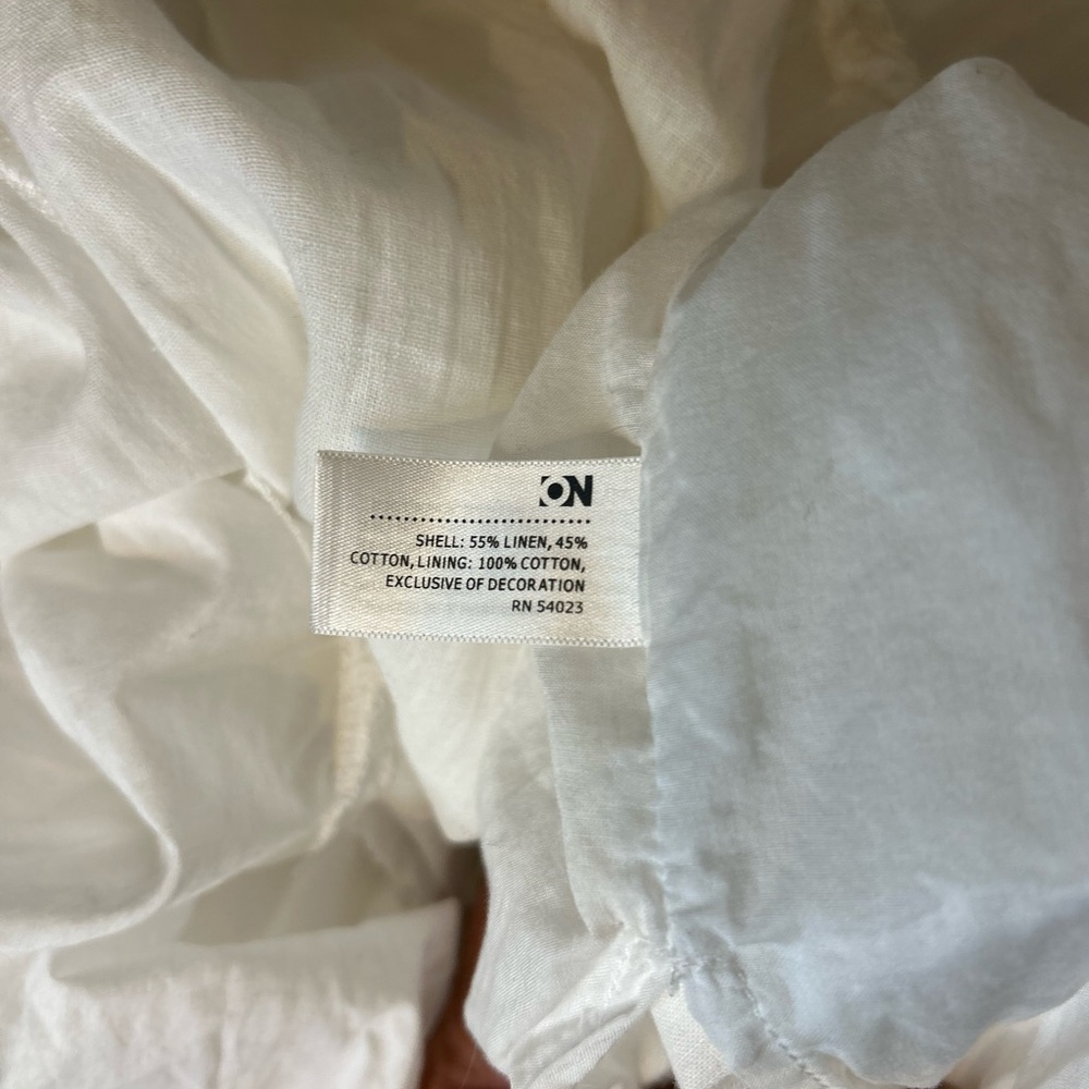 Old Navy Cotton/Linen Blend White Maxi Halter Dress, XL - Picture 6 of 6